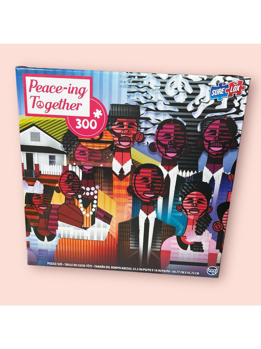 SURE LOX 300 Piece Peace-ing, SUNDAY'S BEST Jigsaw Puzzle 18 x25 NEW Sealed